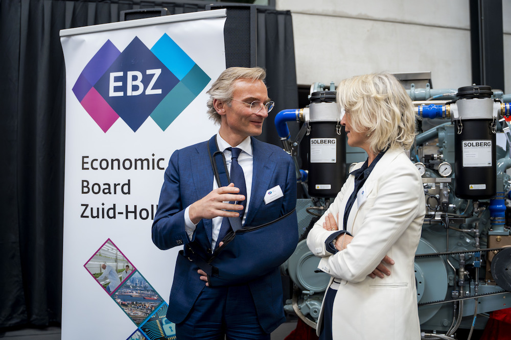 EBZ-voorzitter Femke Brenninkmeijer en Nanning Mol regiovoorzitter