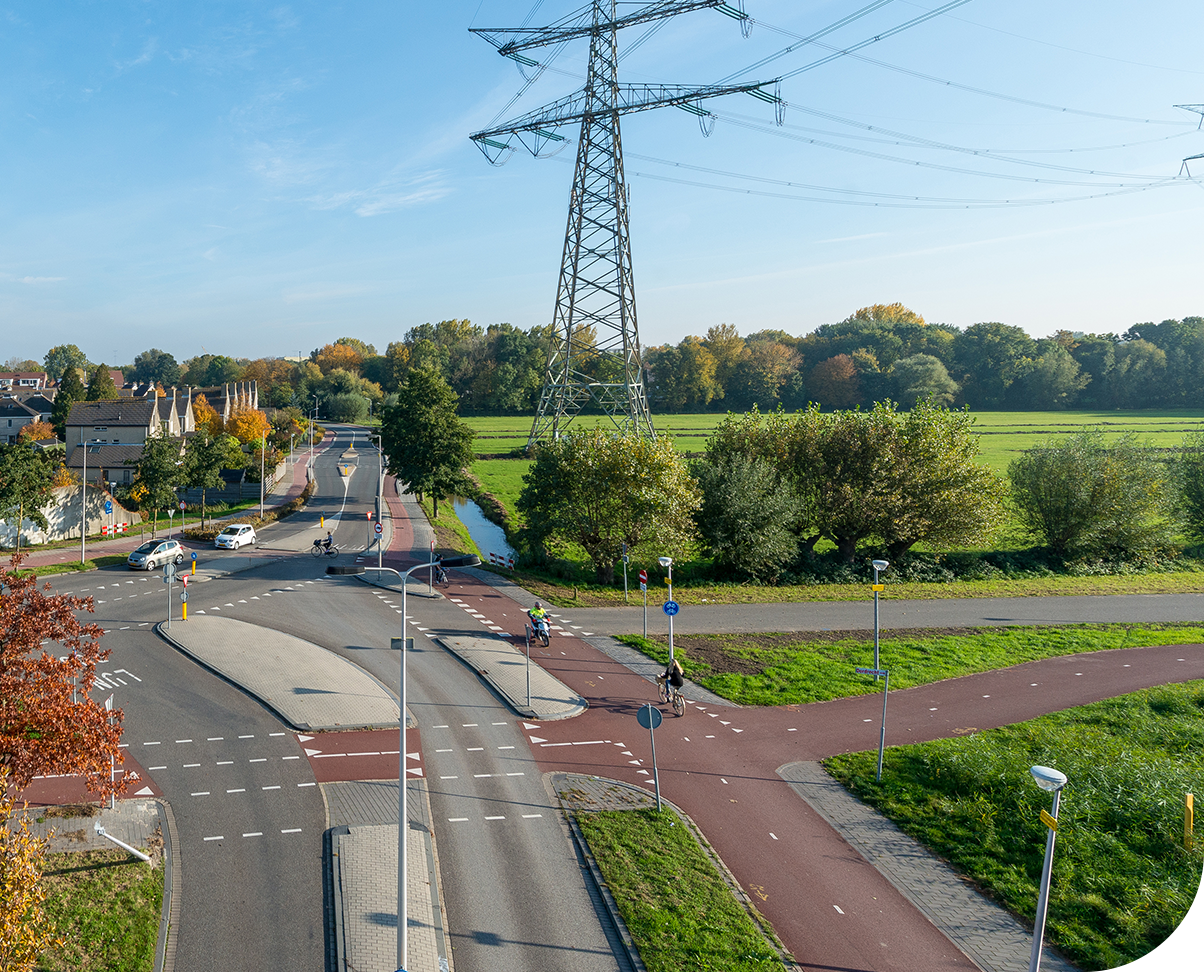 straat van bovenaf