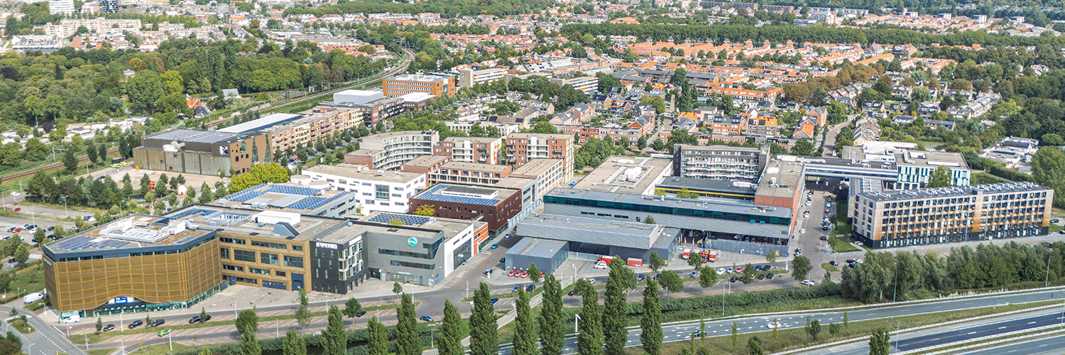 Luchtfoto van Leerpark in Dordrecht