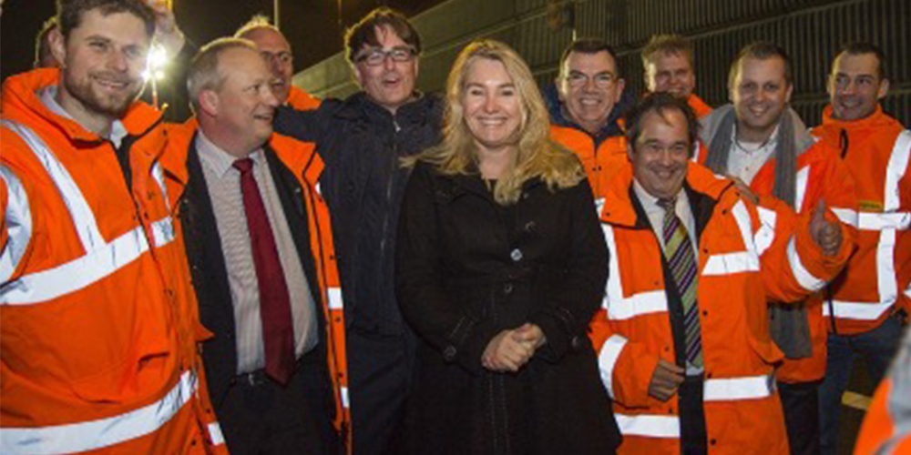 opening van de Ketheltunnel  met Sjef van den Buijs