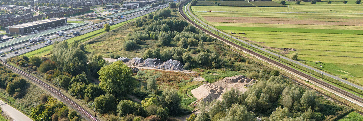 Luchtfoto van De Driehoek in Sliedrecht