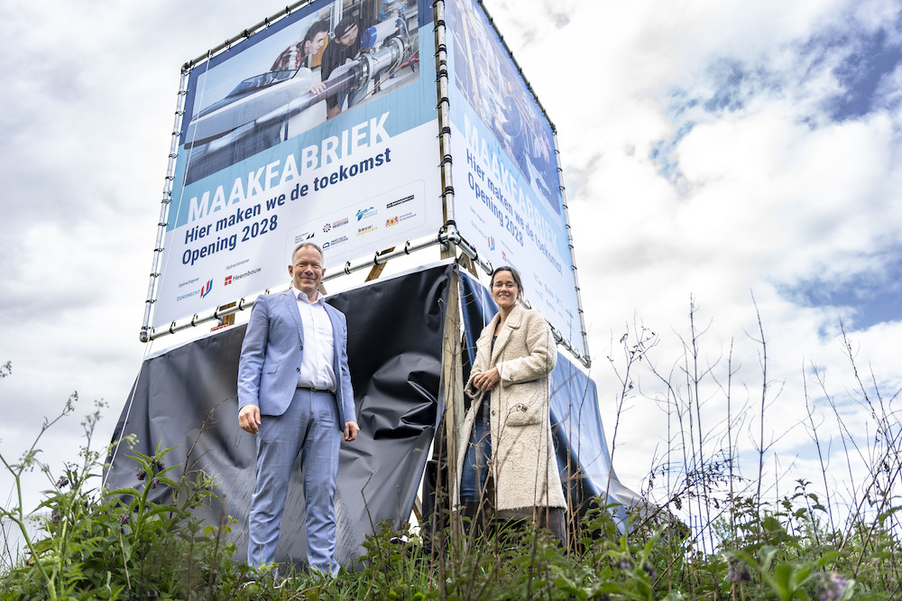 Eerste paal Maakfabriek Campus Leerpark