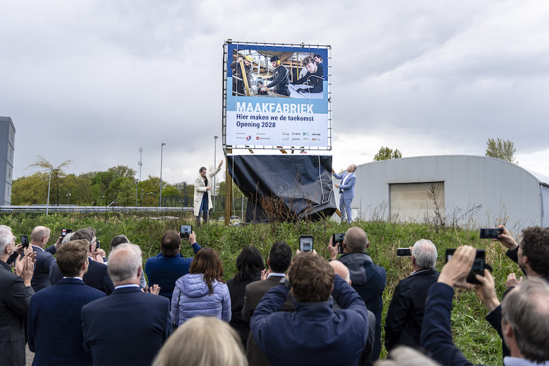 Eerste paal Maakfabriek Campus Leerpark